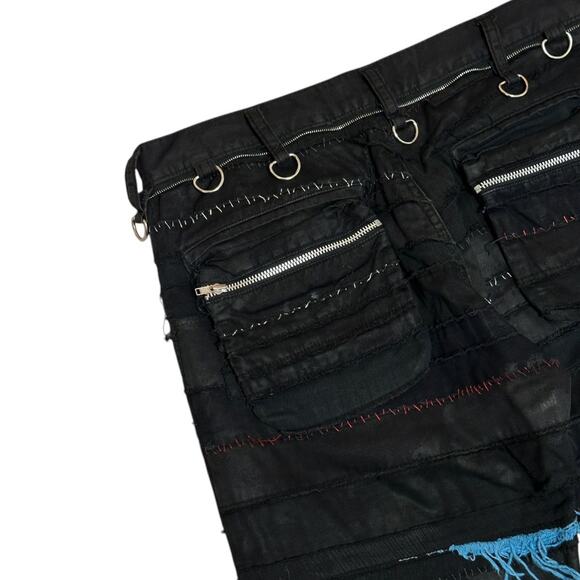 SS03 Ethnic scab flare denim - Picture 4 of 8